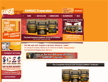Tablet Screenshot of gamsattestpreparation.com